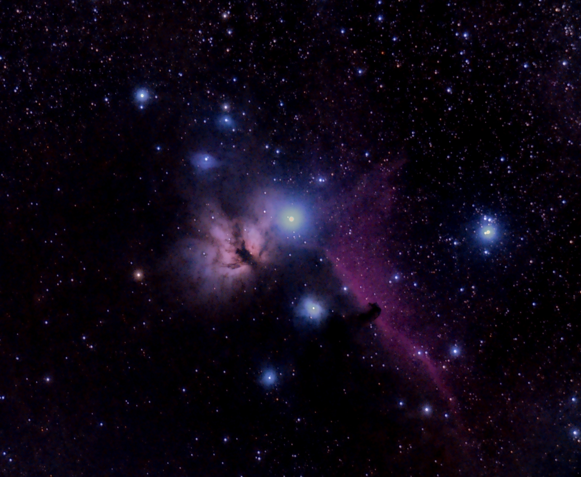 Nebulosas da Chama (NGC2024) e da Cabeza de Cabalo. Autor: Alfredo Madrigal